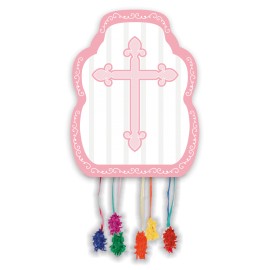 Piñata Cruz Rosa 28 x 33 cm Piñata Cruz Rosa 28 x 33 cm