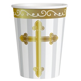 8 Vasos Cruz Oro 8 Vasos Cruz Oro