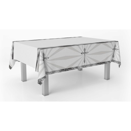 Mantel Cruz Plateada 259 X 137 Cm