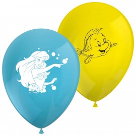 8 Globos La Sirenita Ariel de Látex 8 Globos La Sirenita Ariel de Látex