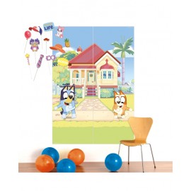 Fondo Photocall Bluey con Accesorios