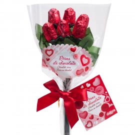 Bouquet de Rosas de Chocolate 30 GR Bouquet de Rosas de Chocolate 30 GR