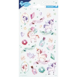 Pegatinas Brillantes Unicornio 102 x 200 mm Pegatinas Brillantes Unicornio 102 x 200 mm