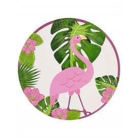 8 Platos Tropical Flamingos 23 cm 8 Platos Tropical Flamingos 23 cm
