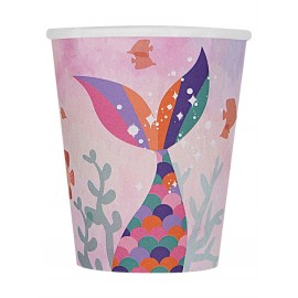 8 Vasos Beautiful Mermaid