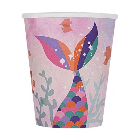 8 Vasos Beautiful Mermaid
