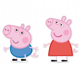 Figura Silueta Peppa Pig y George
