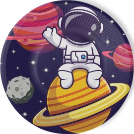 8 Platos Astronauta 23 cm 8 Platos Astronauta 23 cm