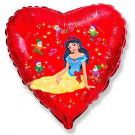 Globo BlancaNieves Corazón Globo BlancaNieves Corazón