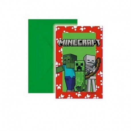 Invitaciones TNT Minecraft