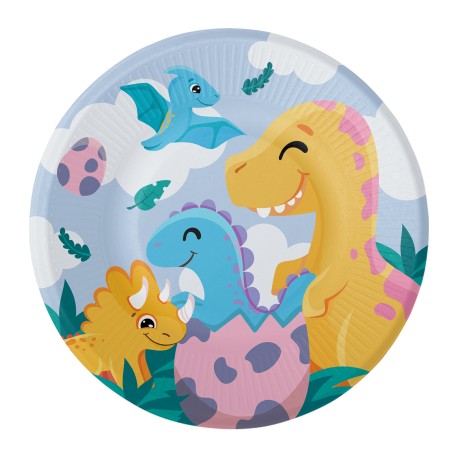 Platos Desechables Little Dinos