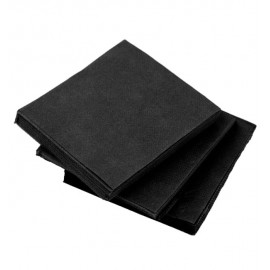 50 Servilletas Negras 25 cm