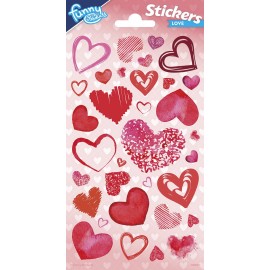 Pegatinas San Valentin Brillantes 102 x 200 mm Pegatinas San Valentin Brillantes 102 x 200 mm