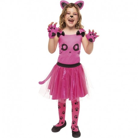 Disfraz Gatita Rosa Infantil