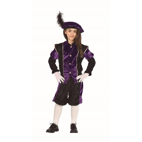 Disfraz de Paje Infantil Lila