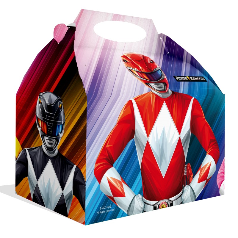 Cajas Power Rangers para Cumpleaños y Fiestas