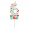 Vela Cozy Sprinkles Número 6 de 7 cm