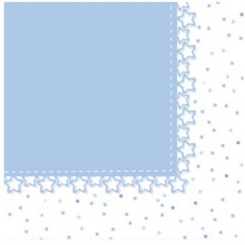 20 Servilletas Estrellas Azul 33 cm 20 Servilletas Estrellas Azul 33 cm