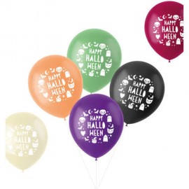 6 Globos Happy Halloween 33 cm 6 Globos Happy Halloween 33 cm
