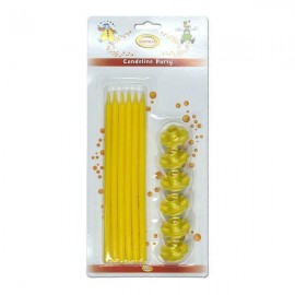 6 Velas Largas Amarillo 6 Velas Largas Amarillo
