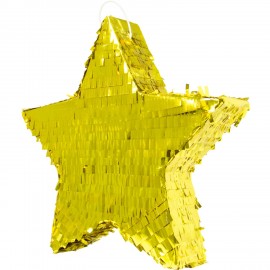 Piñata Estrella Dorada 44 x 42 x 9 cm