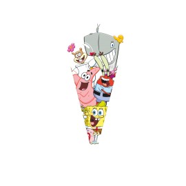 100 Bolsas Cono Bob Esponja 20 X 40 cm 100 Bolsas Cono Bob Esponja 20 X 40 cm