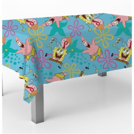 Mantel Bob Esponja de Plástico 1,20 m x 1,80 m Mantel Bob Esponja de Plástico 1,20 m x 1,80 m