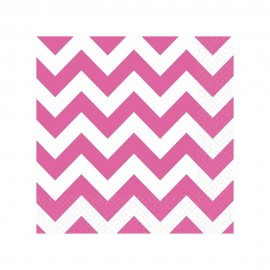 20 Servilletas Chevron Rosa