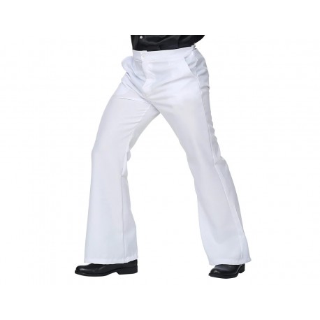 Pantalones Hombre Años 70 Blanco