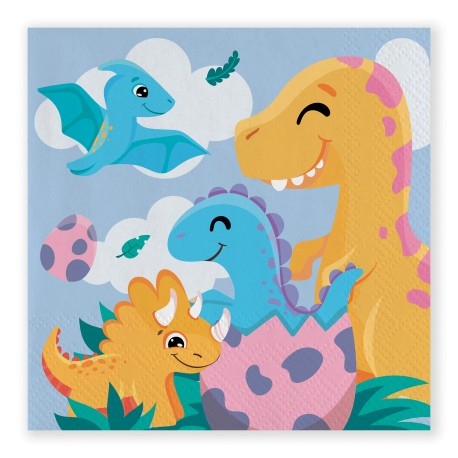 Servilletas de Papel Little Dinos