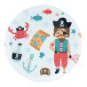 8 Platos Tesoro Pirata 18 cm