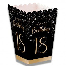Caja Palomitas Elegant Negro 18 Años