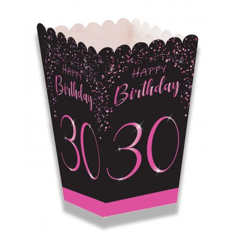 Caja Palomitas Elegant Pink 30 Años