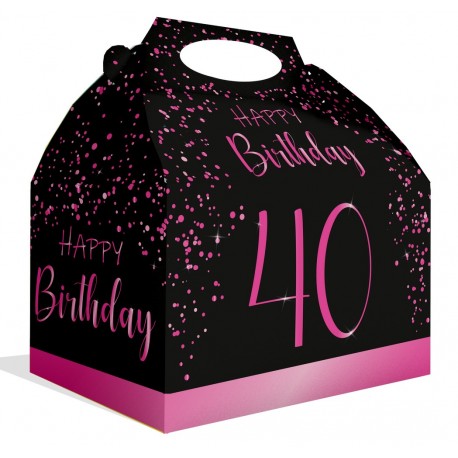 Caja Elegant Pink 40 Años