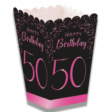 Caja Palomitas Elegant Pink 50 Años