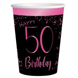 Vasos Elegant Pink 50 Años Vasos Elegant Pink 50 Años