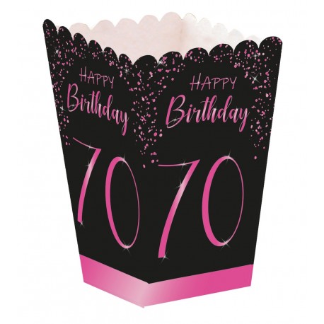 Caja Palomitas Elegant Pink 70 Años