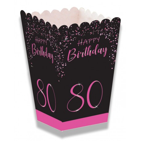 Caja Palomitas Elegant Pink 80 Años