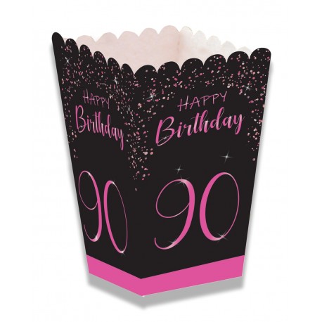 Caja Palomitas Elegant Pink 90 Años