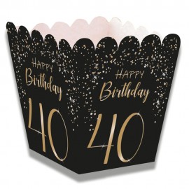 Caja de Chuches Elegant Negro 40 Años