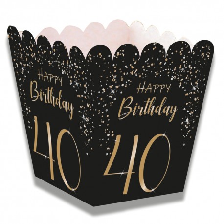Caja de Chuches Elegant Negro 40 Años