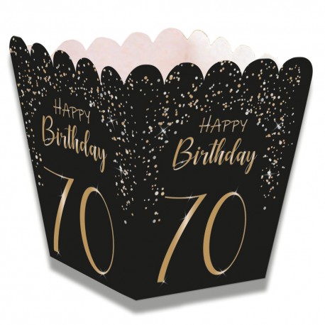 Caja de Chuches Elegant Negro 70 Años
