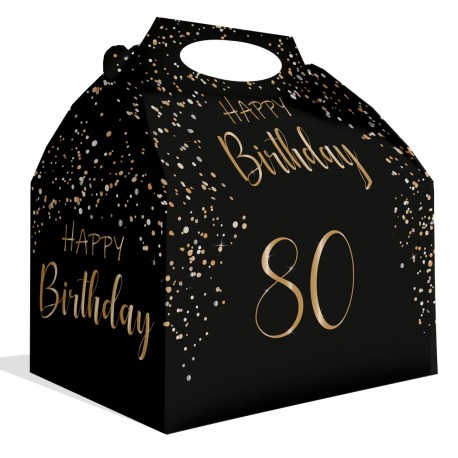 Caja Elegant Negro 80 Años