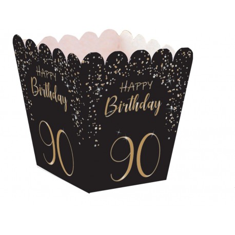 Caja de Chuches Elegant Negro 90 Años