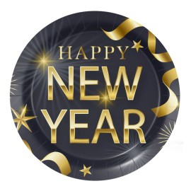 Platos Desechables Happy New Year Platos Desechables Happy New Year
