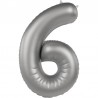 Globo Numero 6 Foil 86 cm
