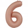 Globo Numero 6 Foil 86 cm