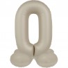 Globo Número 0 con Soporte 41 cm