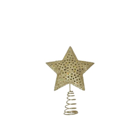 Punta Árbol Metal Oro 12 X 16 Cm