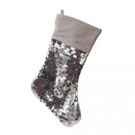 Bota Lentejuelas Plata 45 Cms Bota Lentejuelas Plata 45 Cms